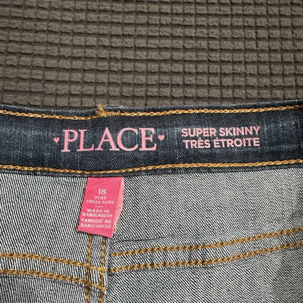 The Children's Place Girls Plus 18 Super Skinny Jeans Blue Denim Stretch NWOT